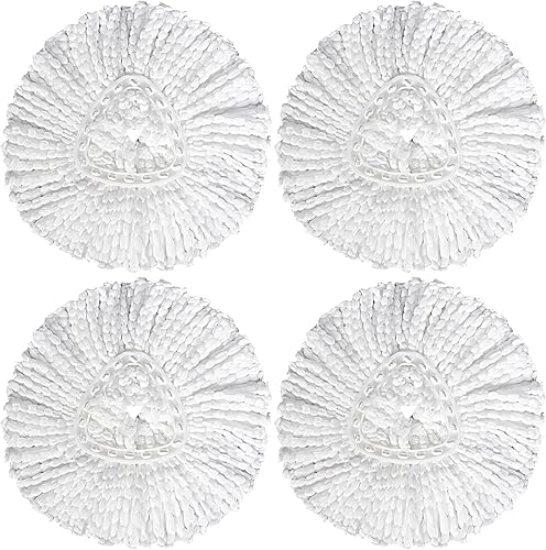 Paquete de 4 cabezales de repuesto compatibles con la fregona O Cedar Mop EasyWring 1 tanque, repuestos de microfibra giratoria, fácil limpieza