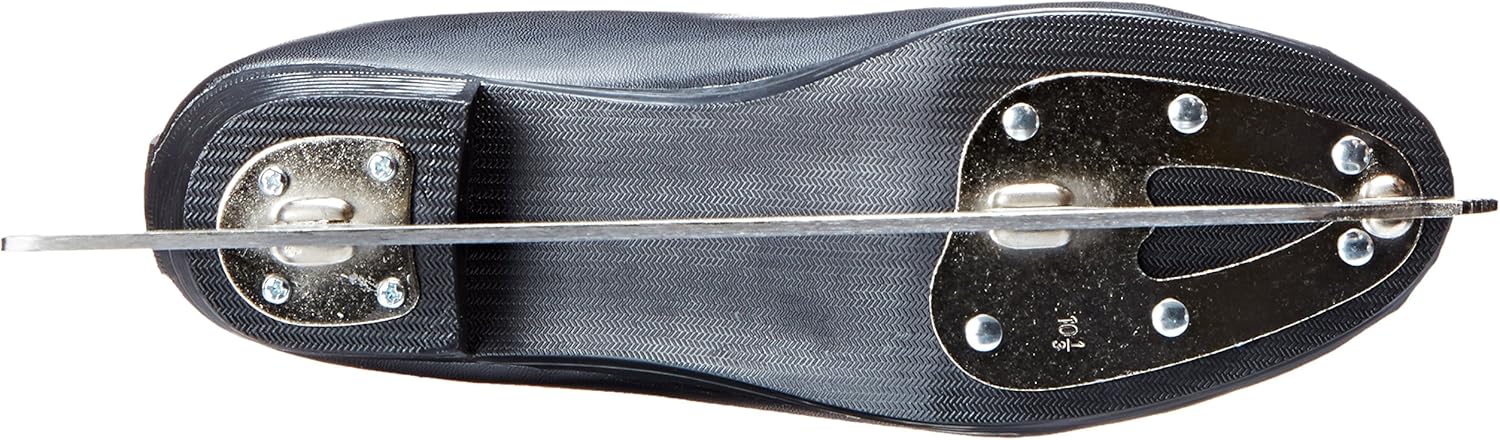 American Athletic Tricot Lined Men’s Ice Skates - Recreational Figure Skates with Ankle Support, Padded Lining, Stainless Steel Blades - Suitable for Indoor & Outdoor Ice Skating