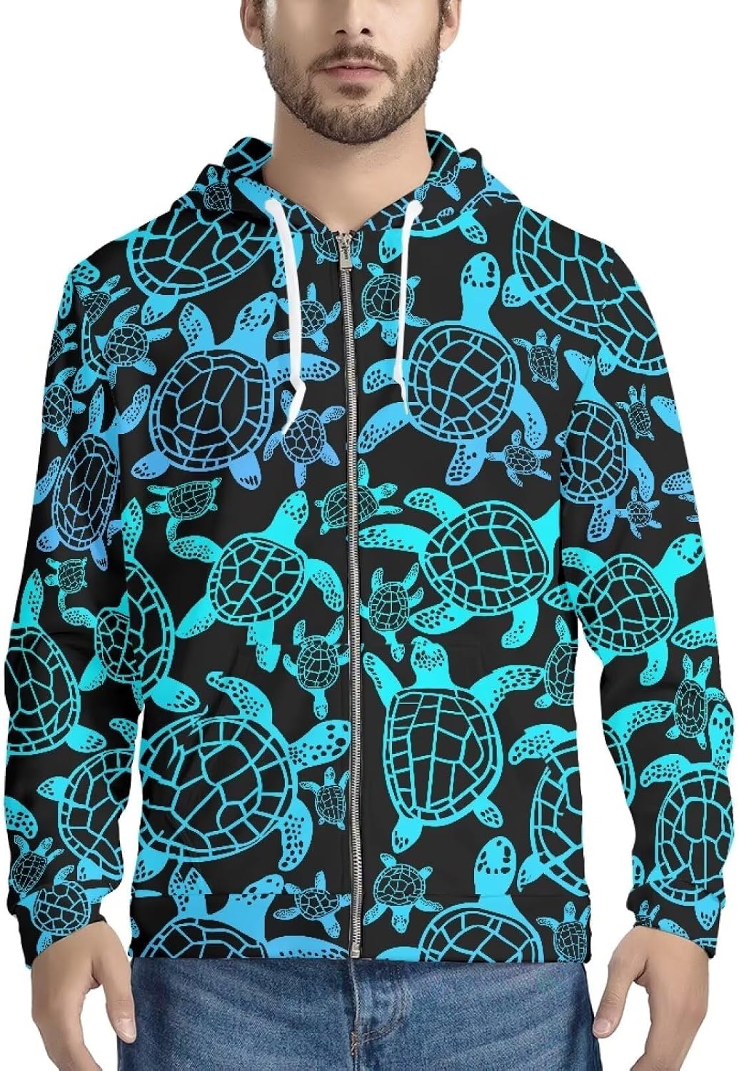 Amzbeauty Men's Stylish Zip Up Hoodie Sweatshirt For Everyday Wear Fashionable And Comfortable