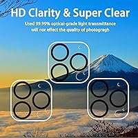 Vista 70 de 3 Pack Tempered Glass Camera Lens Protector for iPhone 12 6.1", Ultra HD, 9H Hardness, Anti-Scratch, Case Friendly, Easy to Install