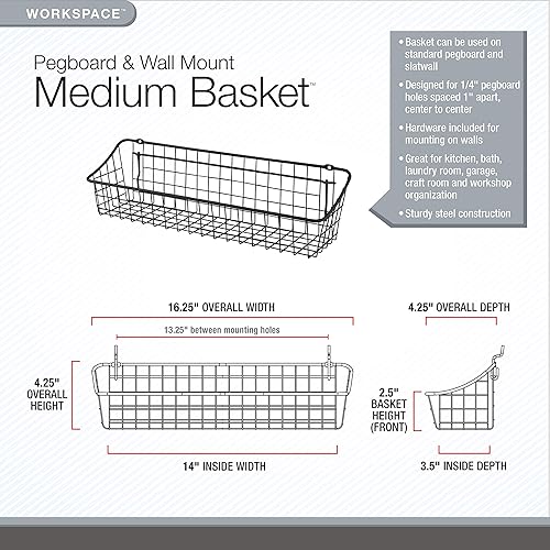 Miniatura 7 de Spectrum Diversified - Canasta para tablero perforado