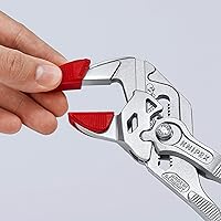 Vista 7 de KNIPEX Tools KNIPEX 86 03 250 SBA - Llave de alicates y herramientas 86 09 250 V01 - Protectores de mordaza para llave de alicates de 10 pulgadas 86
