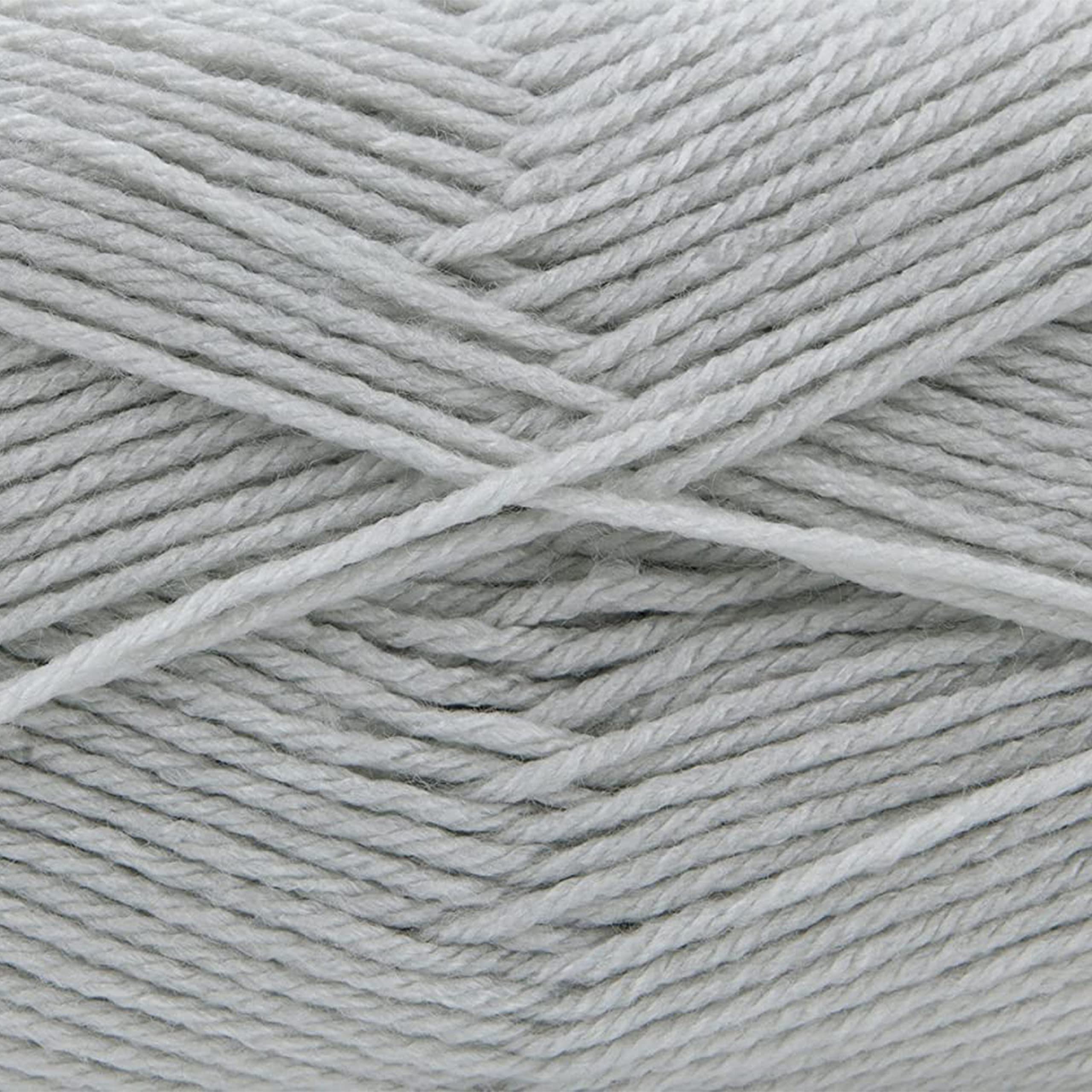 Gründl Laine Happy uni (Fil à tricoter / Fil à crocheter anti-pilling à 100% en polyacrylique), fil à tricoter 10 x 100 g/ 250 m, gris galet