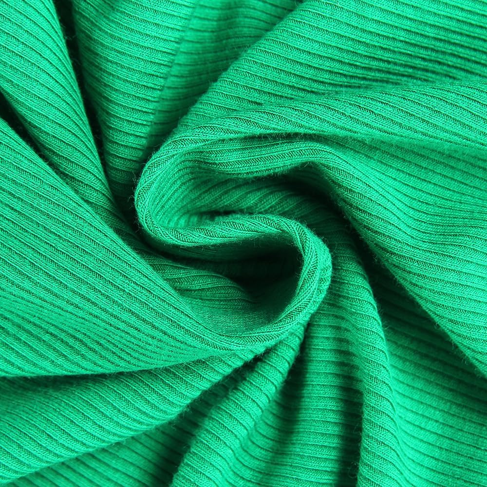 PALINDA Womne's Ribbed Round Neck Slim Fitted T Shirts Basic Solid Long Sleeve Layering Tee Tops - Image 2