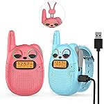 Qniglo Walkie Talkies for Kids Rechargeable, Christmas Birthday Gifts for Boys Girls Age 3-12, Kids Walkie Talkies with FM Radio for Adventure Game Camping Toys for 5 6 7 8 9 10 Year Old Teens Boy