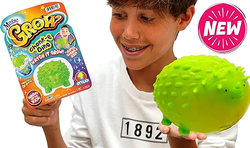 Miniatura 2 de JA-RU Magic Grow Squishy Water Growing Animals (1 unidad surtida) erizo, unicornio, pez globo y dinosaurio juguetes de cultivo de agua para niños.