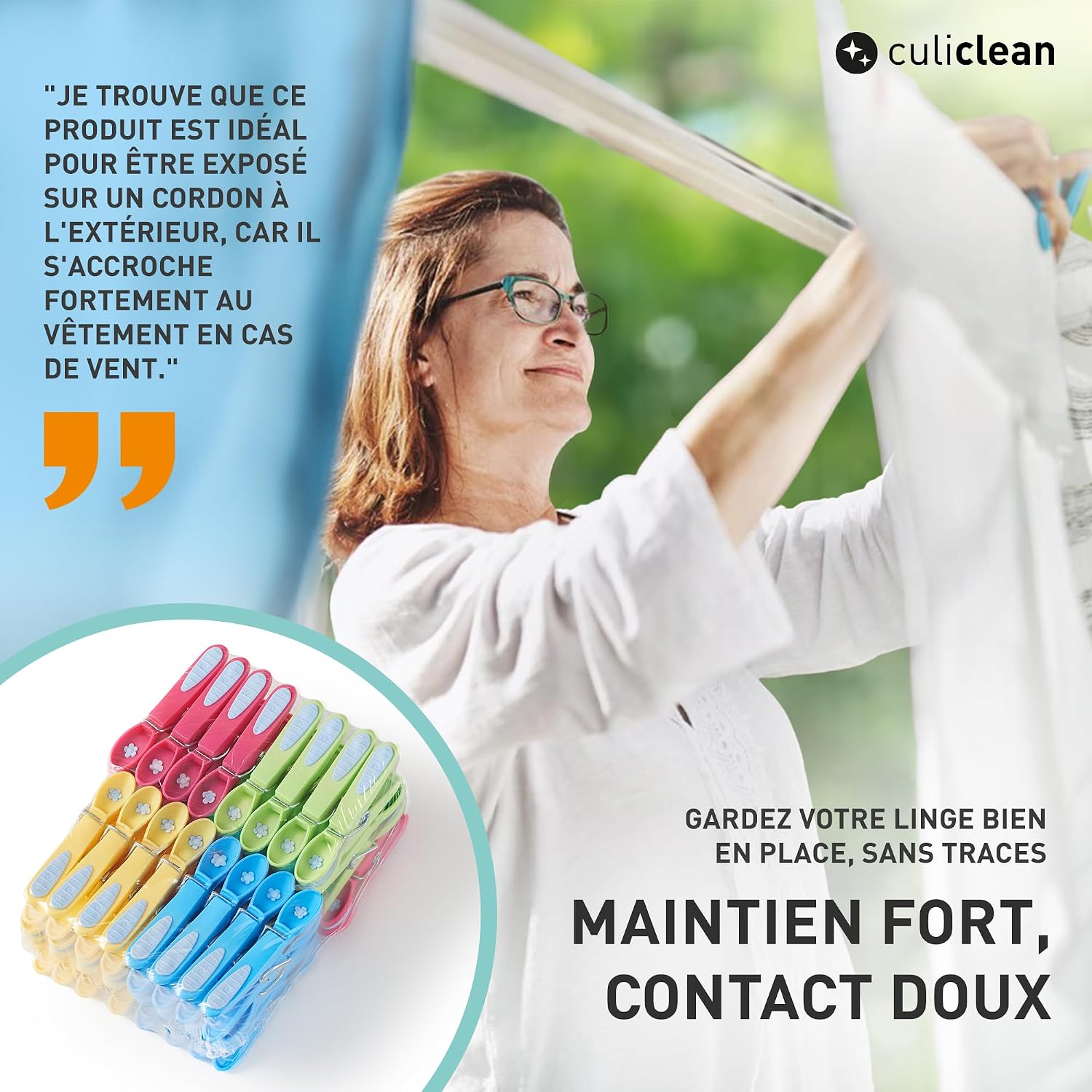 culiclean - tampon protecteur pour le linge
