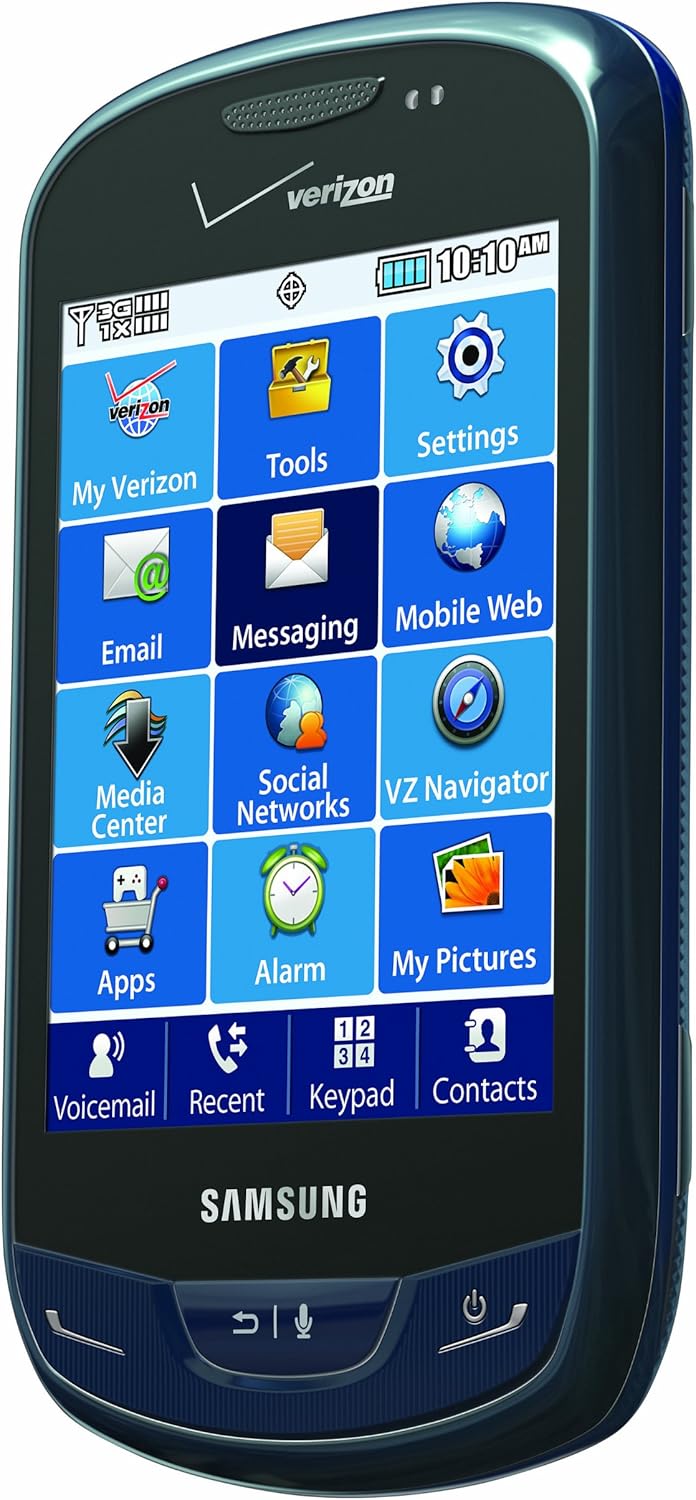 Amazon Com Samsung Brightside Sapphire Blue Verizon Wireless Cell Phones Accessories