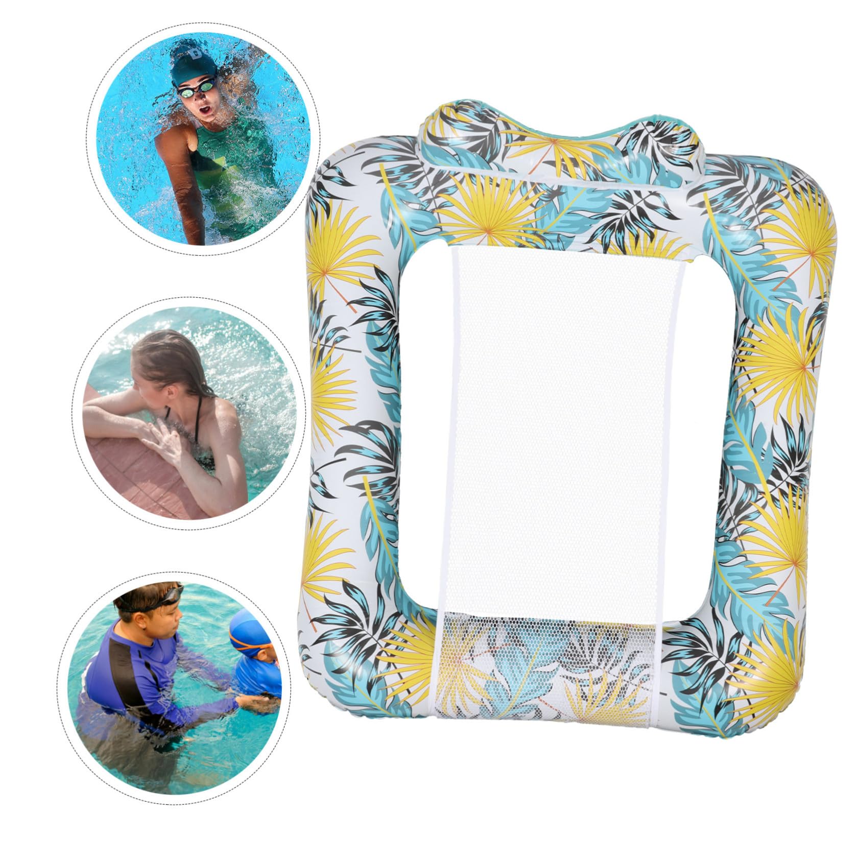 Toddmomy Poltrona Gonfiabile Comoda e Versatile Rete Traspirante in Pvc per Piscina Galleggiante Resistente e Leggero per Relax in Acqua per Momenti di Svago Estivi
