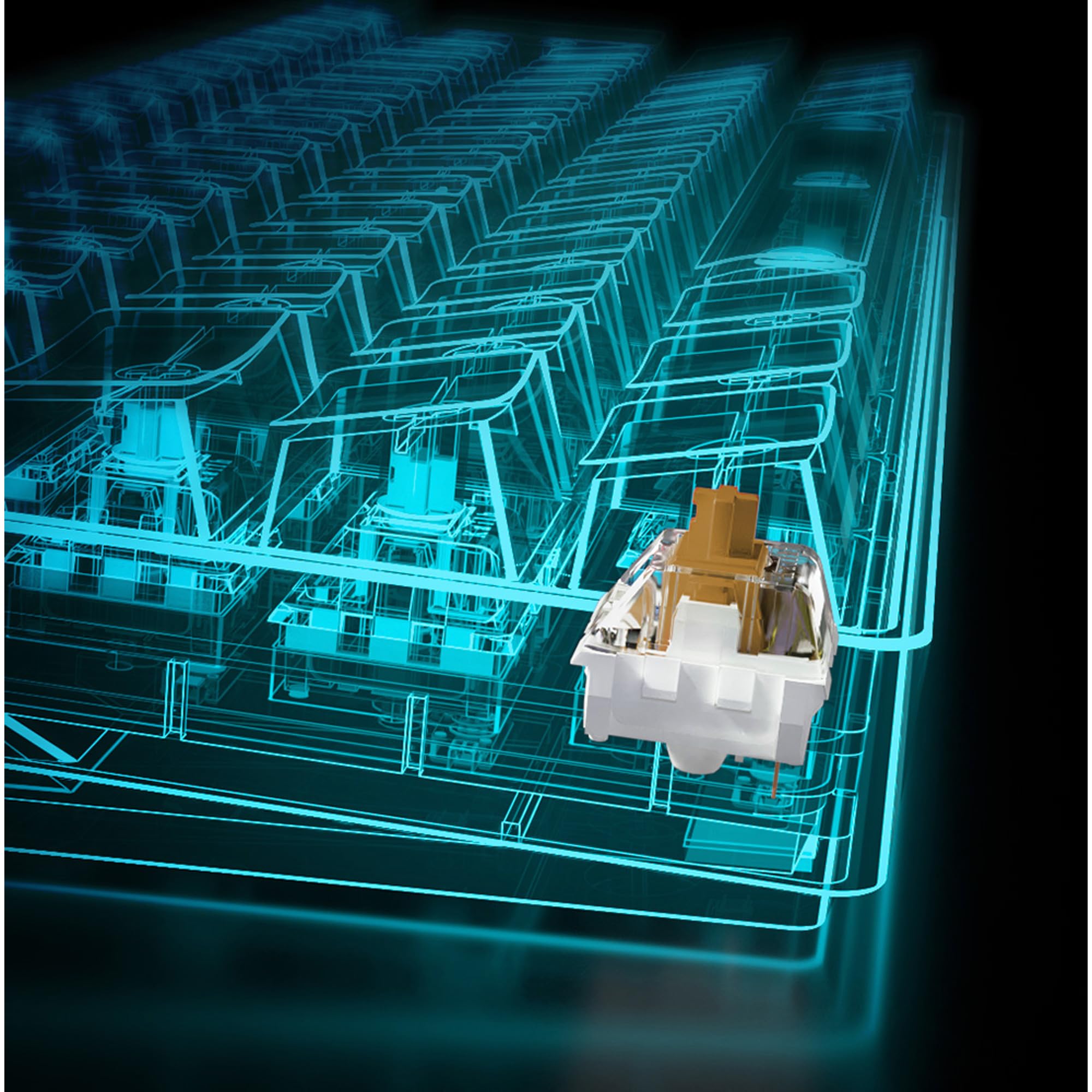 Sharkoon, usb, Skiller SGK50 S4 bk Kailh Brown, Gaming-Tastatur, schwarz