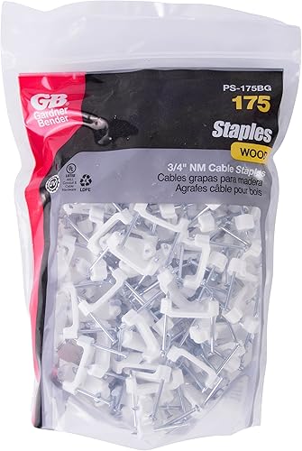 Miniatura 4 de Gardner Bender ps-175bg Grapa de plástico, 34en., 143, 123, 103cable (Nm), color blanco