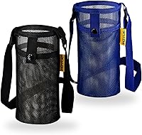Water Bottle Holder with Strap, Premium Water Bottle Carrier with Strap Easy Clean, Light Water Bottle Carrier Bag, Water Bottle Holder with Pocket for Hiking, Walking, Travel