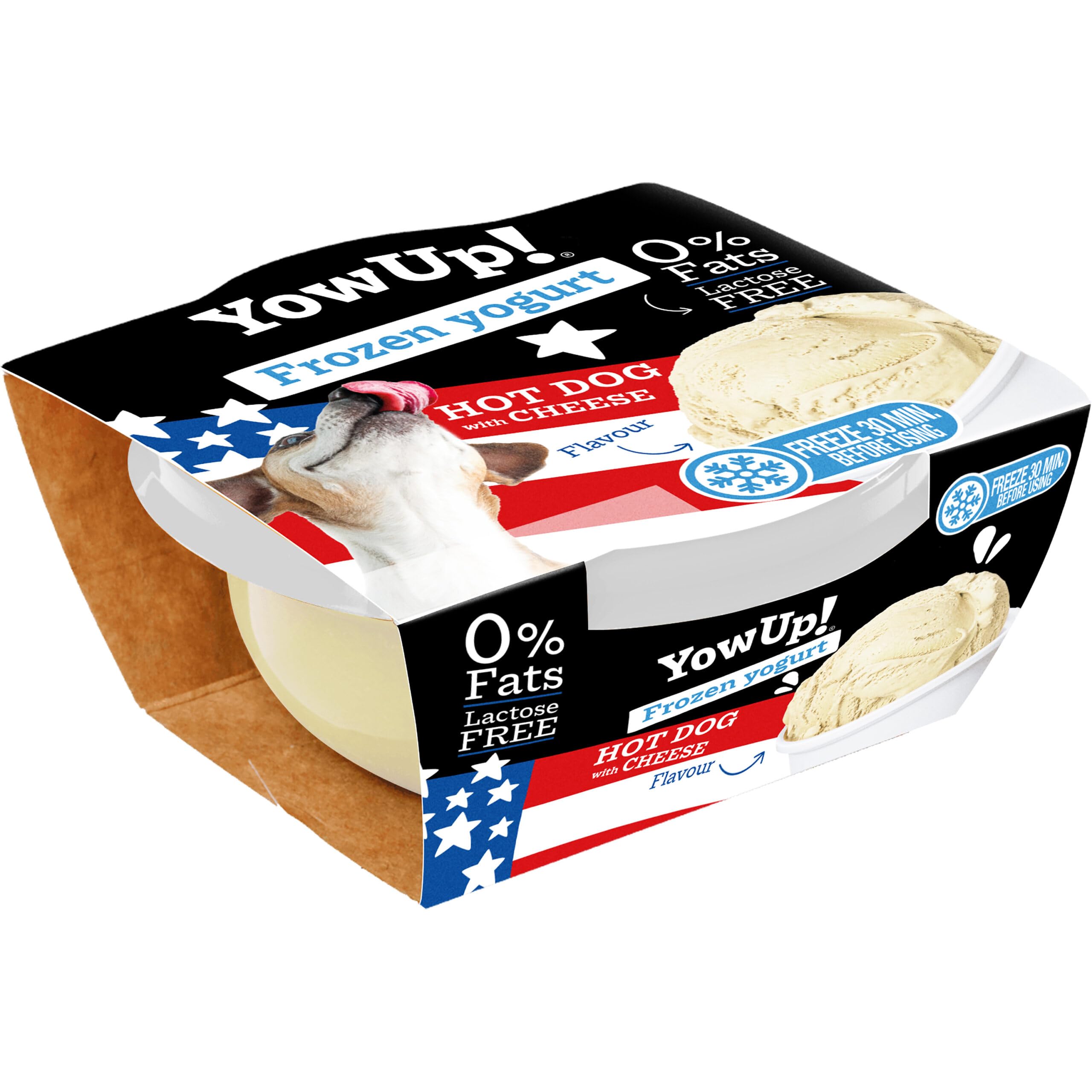 YOW UP Yogur Helado Hot Dog & Cheese Caja Display 12X110GR