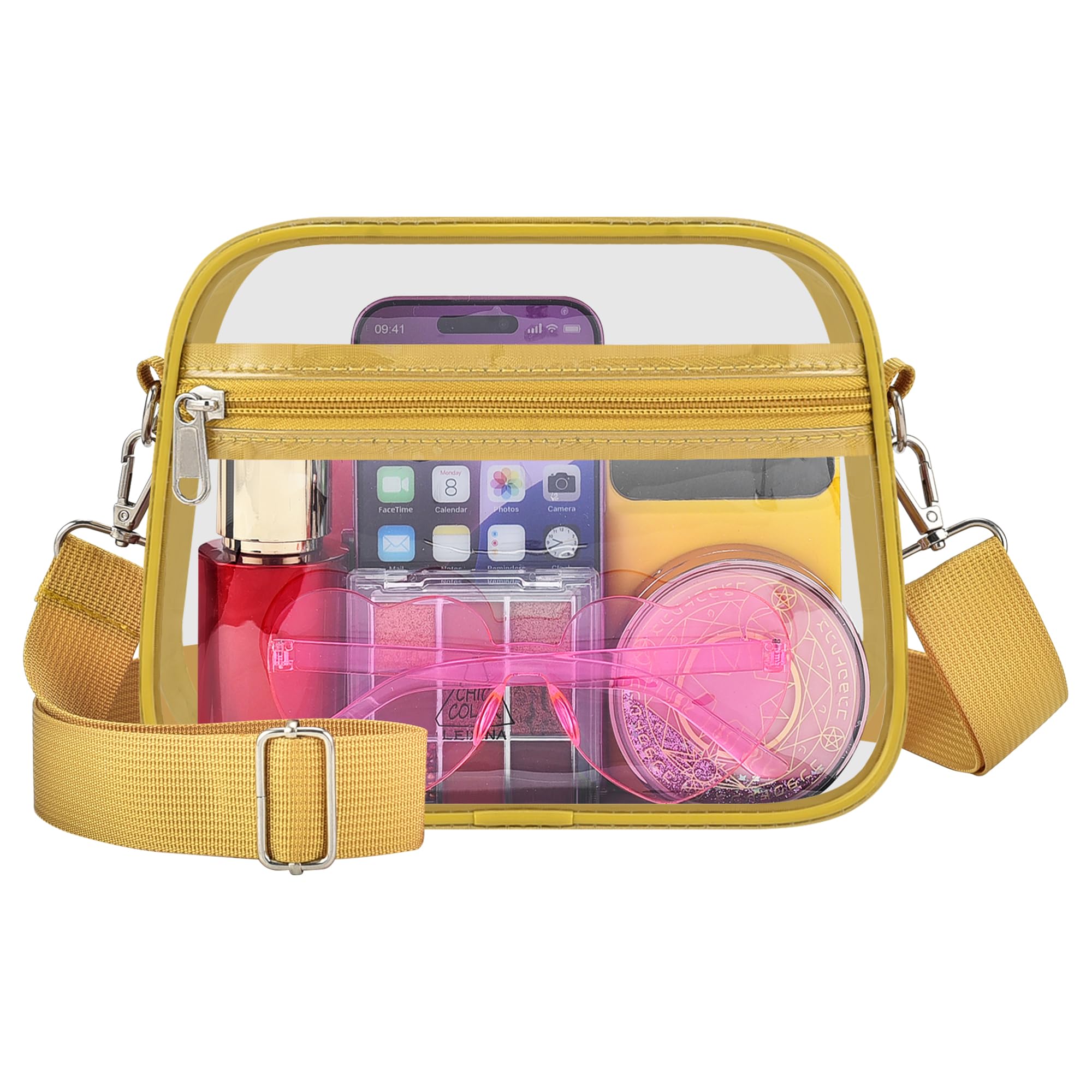 Oraben Clear Bag for Stadium Events Clear Purse Stadium Bag Satchel Handbags for Sports Events Concerts Festivals