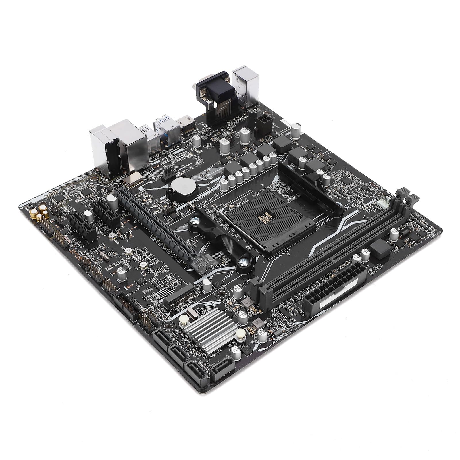 Karlak Scheda Madre A320M K Scheda Madre di AM4 DDR4 M 2 NVMe SATA USB 3.0 VGA Dual Channel 32 GB 3200 MHz OC RAID 0 1 10 con 4 SATA per APU Ryzen Athlon
