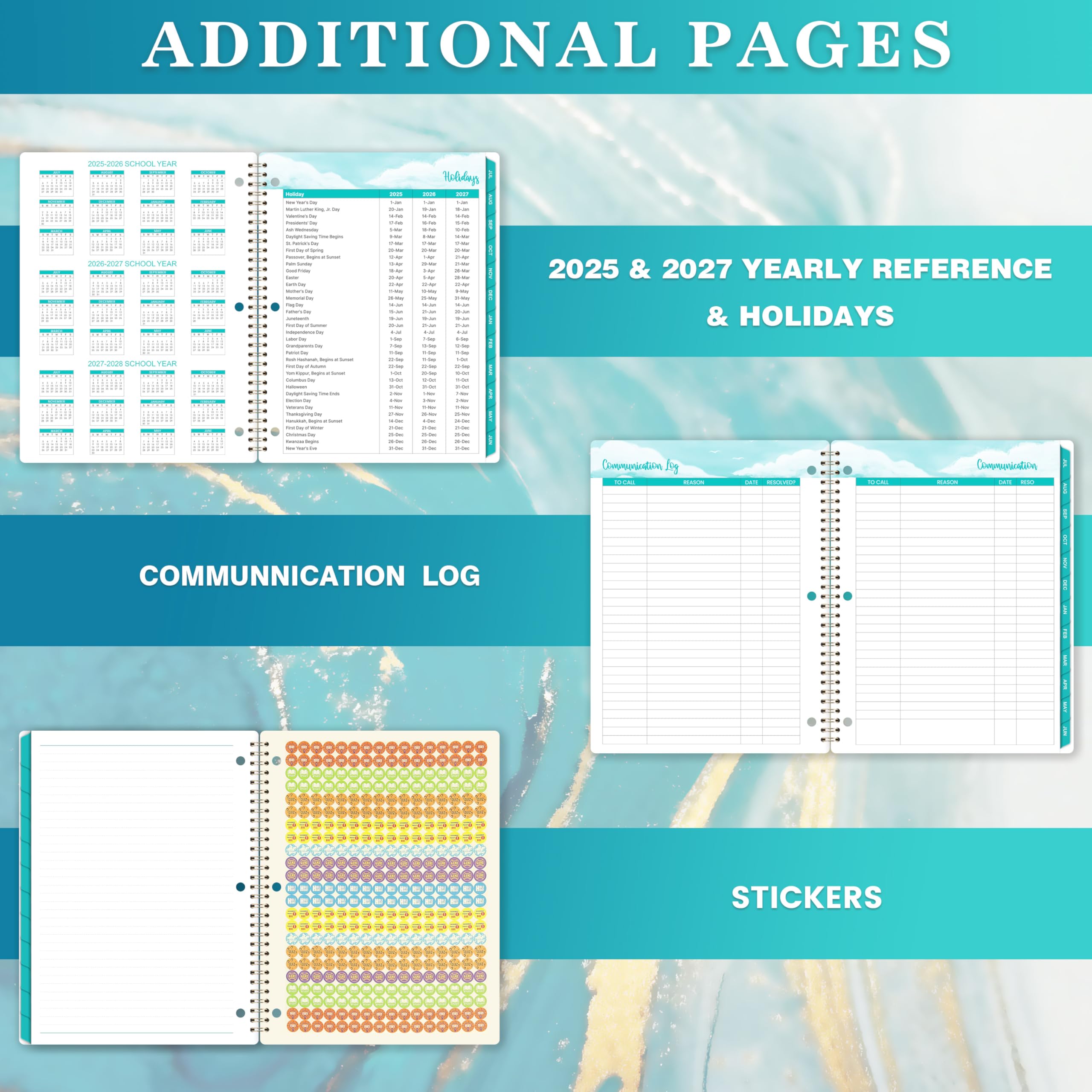 Snapklik.com : Student Planner 2025-2026, July 2025 To June 2026, 9" X ...