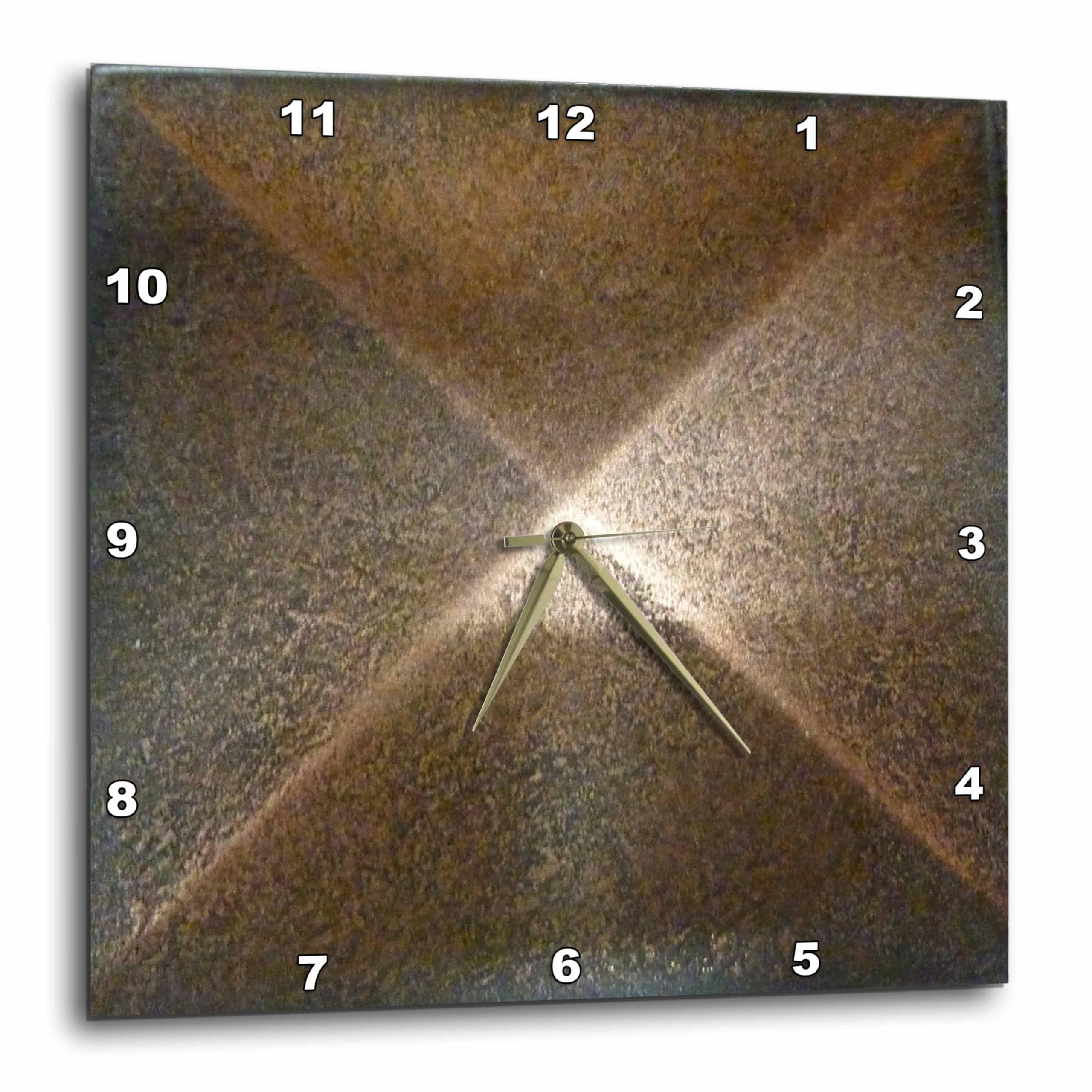 Horloge murale en métal bronze 3dRose pour décorer un salon ou bureau chic