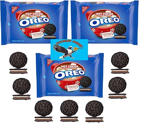 Oreo - Galletas sándwich con sabor a cacao caliente, edición limitada total, 36.6 onzas, cacao caliente de doble capa y crema de marshamllow,