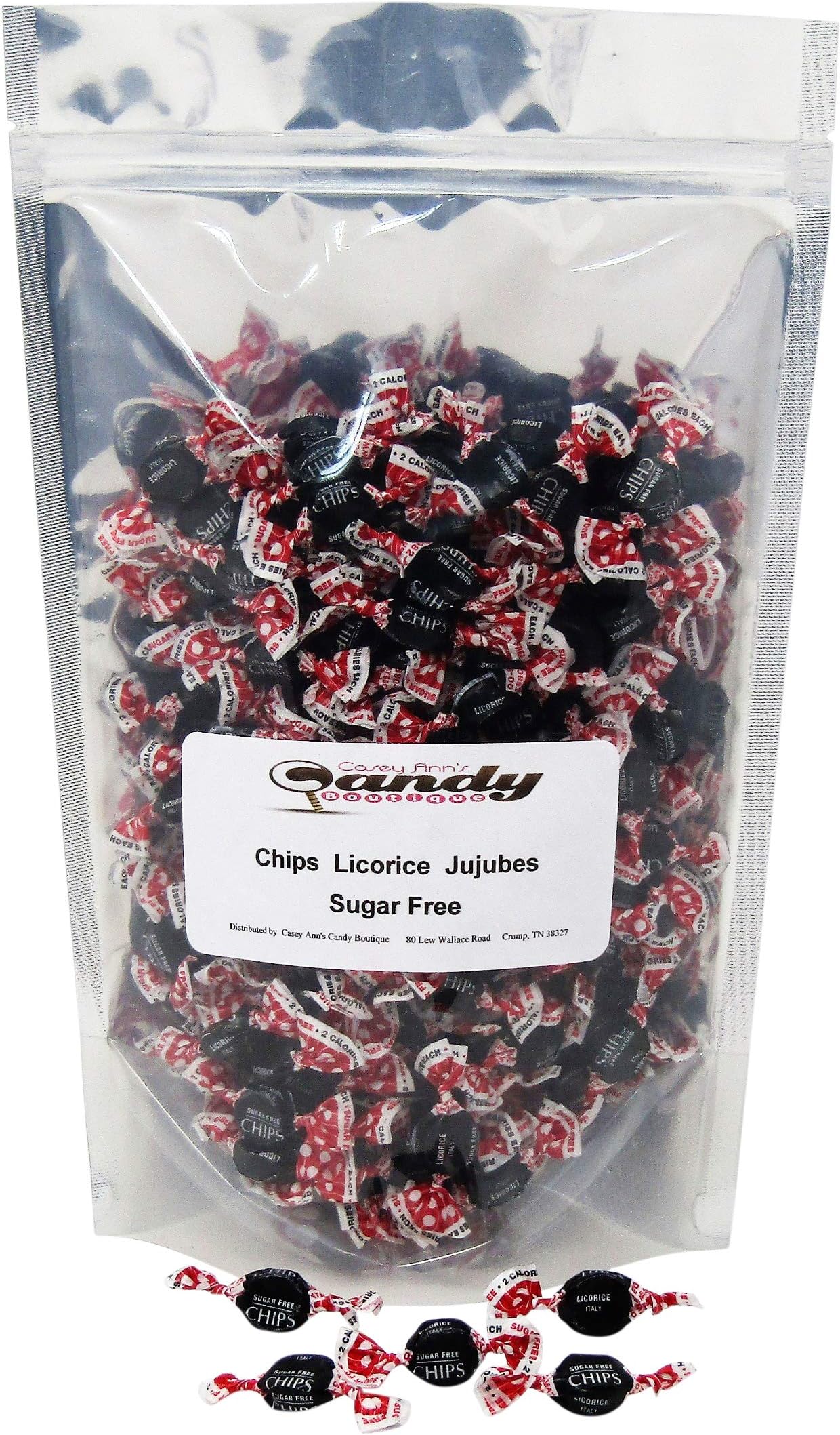 Chips Licorice Jujubes Sugar Free 1 Pound Bag