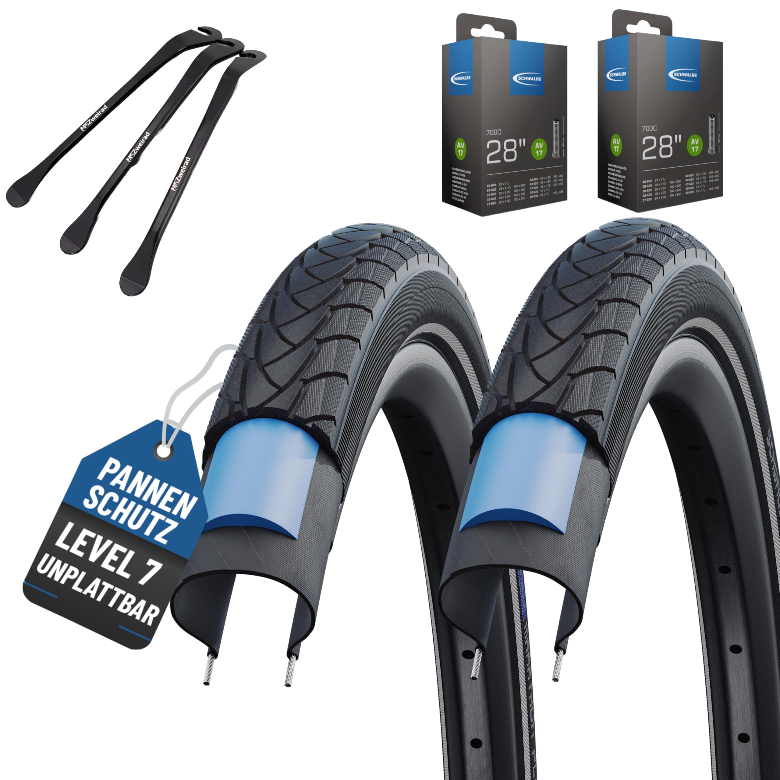 Schwalbe Marathon Plus Smart Guard Buitenband 28x1.40 37-622 ,, E-bike Ready ACTIE ! - Delta Bikes