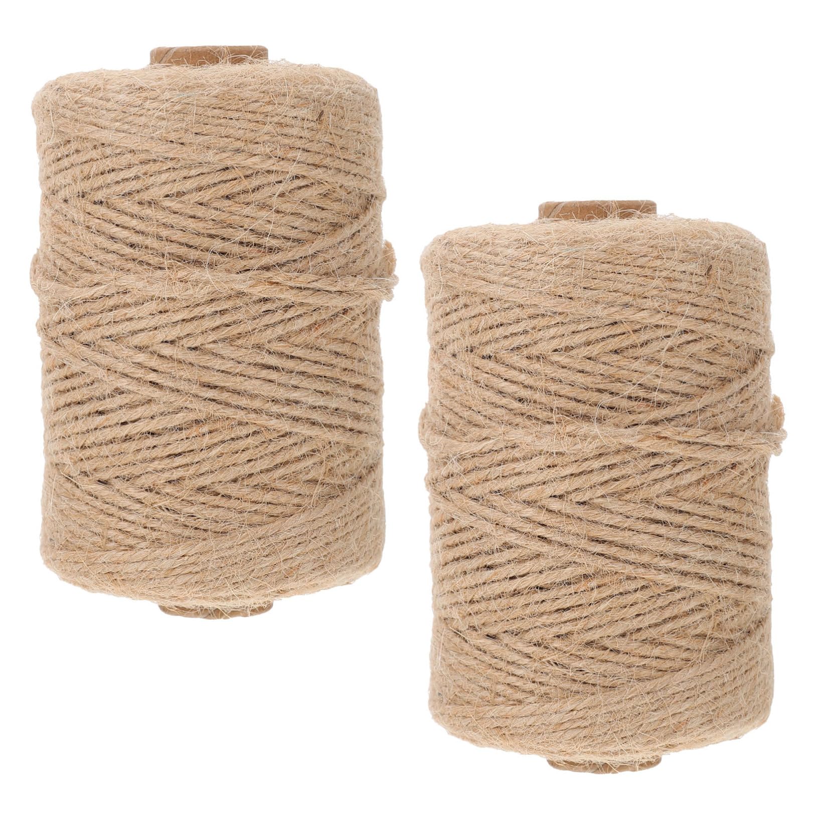 Ficelle de jute naturelle Lurrose pour jardinage et décoration artisanale en 2 rouleaux