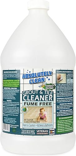 Vista 14 de Absolutely Clean Limpiador rápido de lechada. Fuerza profesional, fórmula enzimática natural, acción rápida, libre de humos, fabricado en Estados
