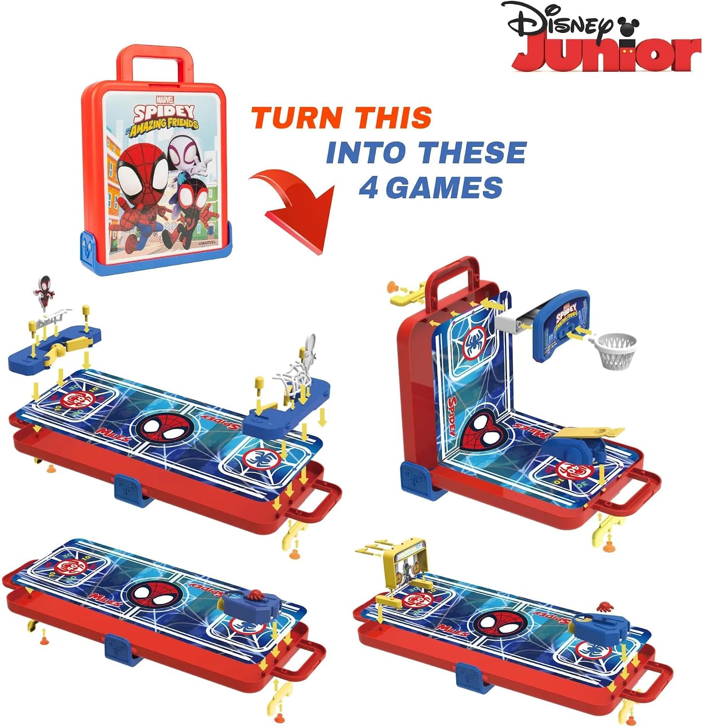 Spidey & His amazing friends 4 in 1 Tabletop Game set