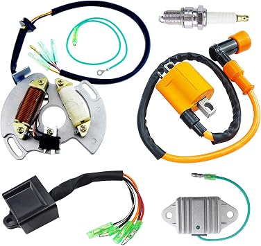 Ignition Coil Spark Plug Kit Fit for Yamaha Blaster 200 YFS200 1997-2001