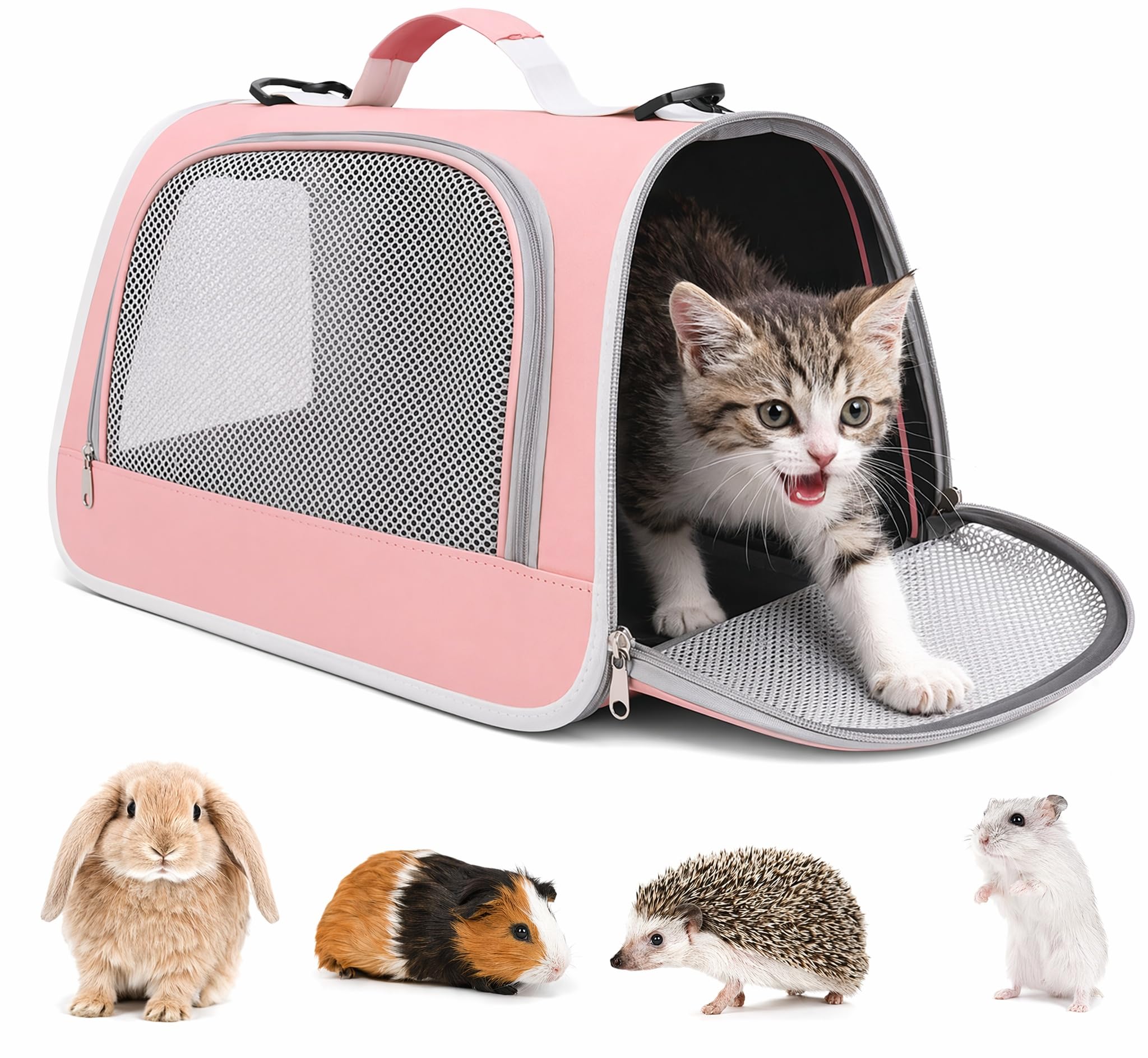 Small Animal Carrier Bag, Portable Breathable Guinea Pig Rabbit Travel Bag