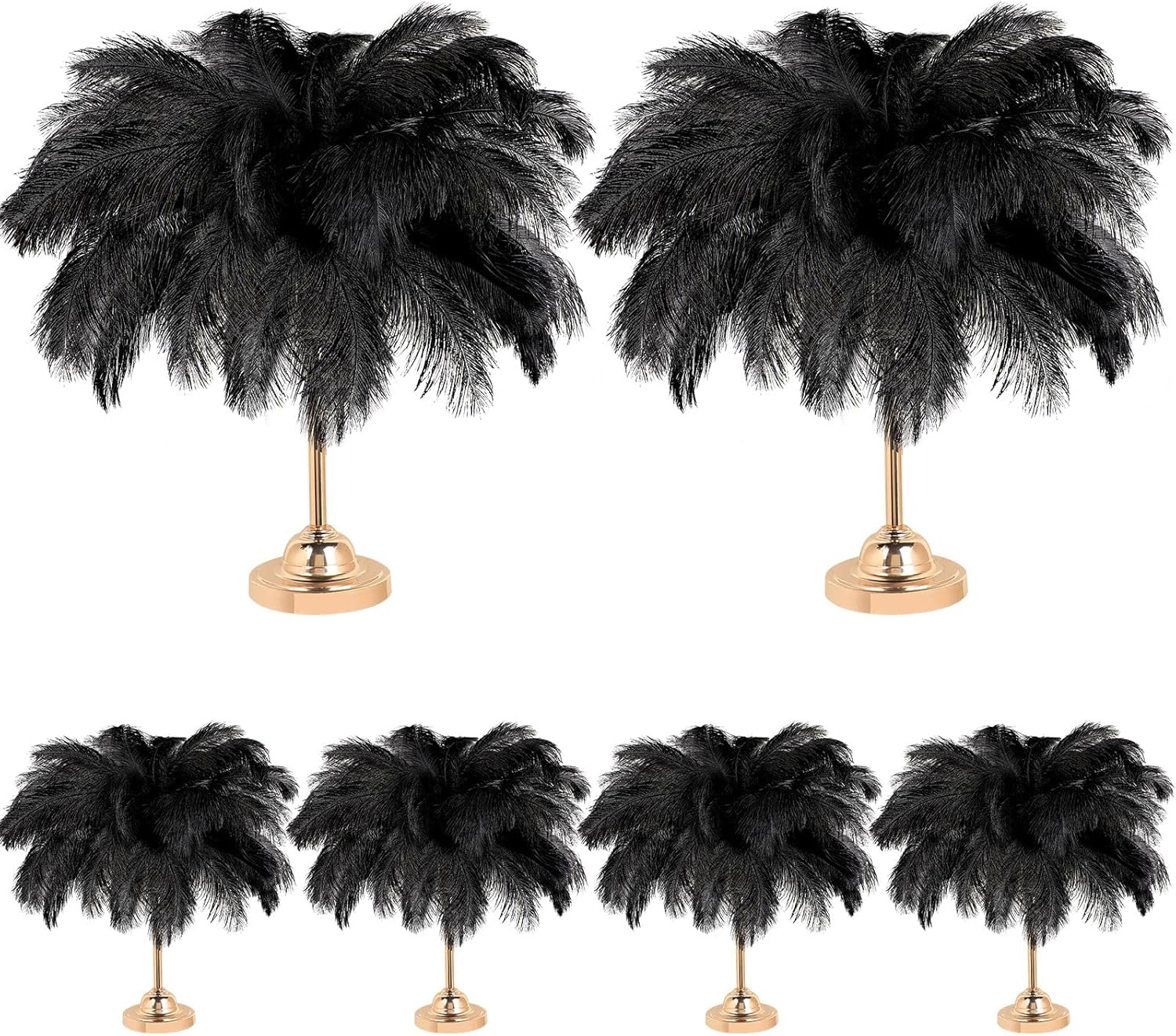 80 Pcs Large Natural Ostrich Feathers Plumes 14-16 Inch Bulk for DIY Crafts Wedding Party Centerpiece Vase