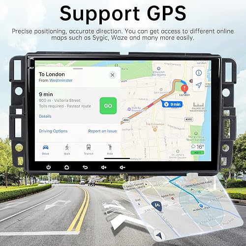 Miniatura 5 de Fortdows Radio inalámbrica para automóvil Apple Carplay y Android Auto para ChevroletGMCBuick 232 GB Radio de coche Android 11 estéreo GPS