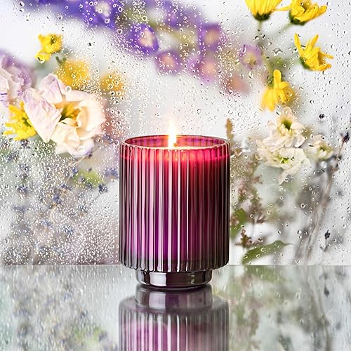 Miniatura 3 de LA JOLIE MUSE Velas perfumadas para el hogar, vela perfumada lavanda lila, cera de soja natural, velas de tarro de lujo para mujeres, 80 horas de