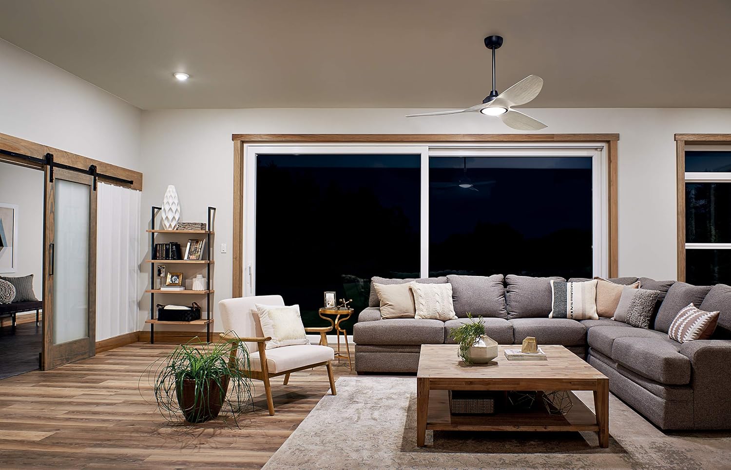 Chеареѕt 🛒 KICHLER 300365SBK Protruding Mount, 3 walnut Blades Ceiling fan with 23 watts light, Satin Black Hоt Dеаlѕ KICHLER 300365SBK Protruding Mount, 3 walnut Blades Ceiling fan with 23 watts light, Satin Black