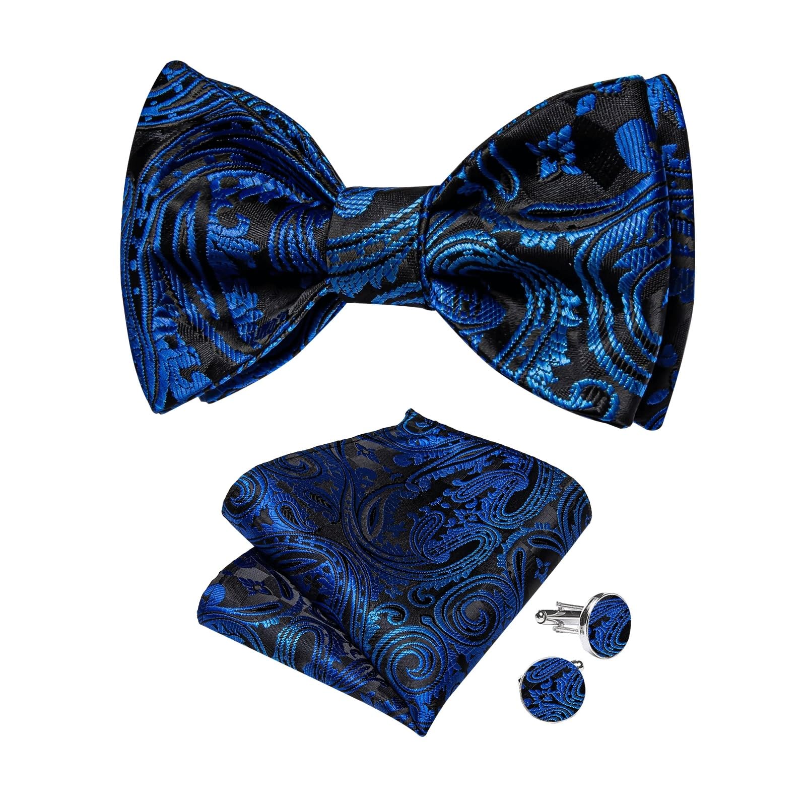 Ensemble cravate paisley et noeud papillon coffret cadeau pour homme