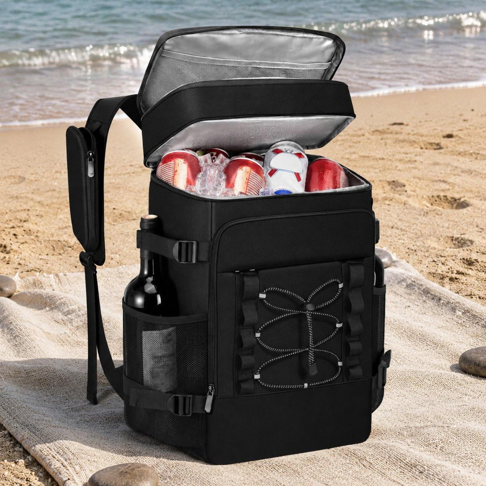 Milageto Zaino Frigo da Picnic Ampia Capacità Zaino da Picnic Uso Esterno per Outdoor, Campeggio, Escursioni