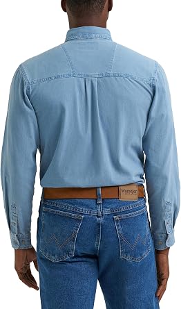 Wrangler Men's Denim Button Down Shirt