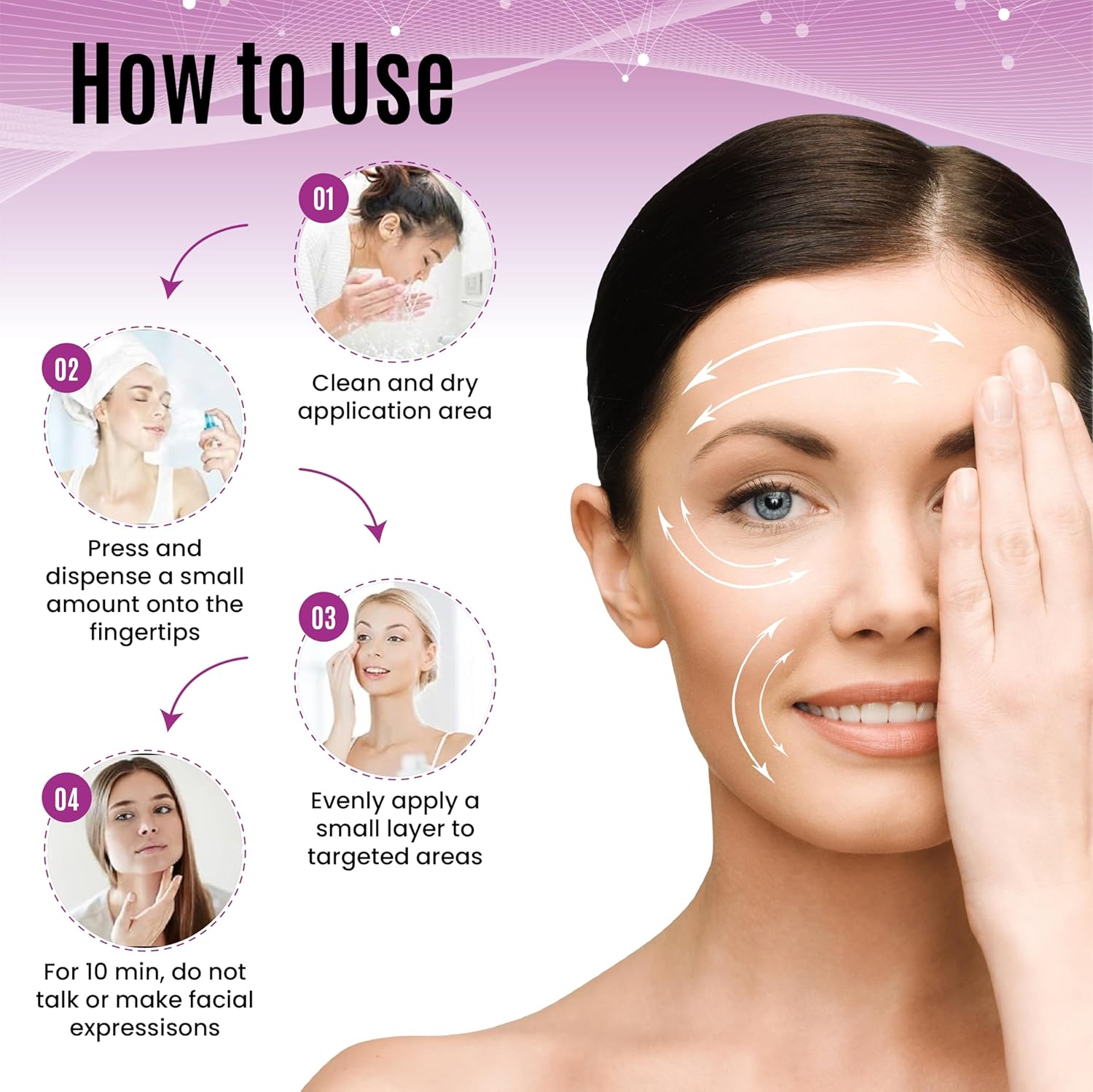 Organic Peptide Complex Skincare Set – Instant Wrinkle Corrector & Face Lift Cream for Lifting, Tightening, and Firming