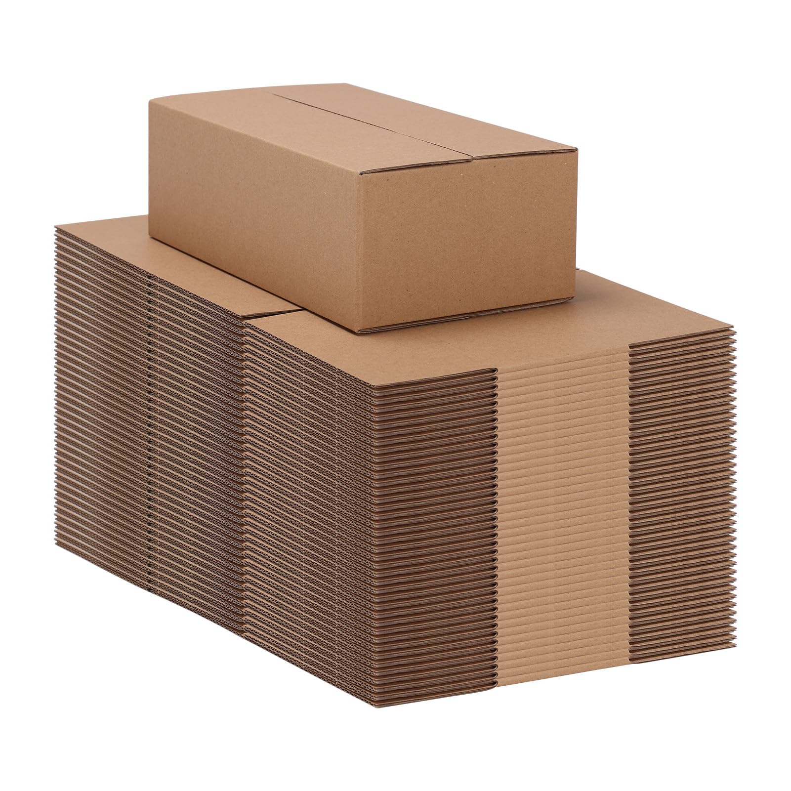 9x5x3 Shipping Boxes Set of 40, Brown Kraft Corrugated Cardboard Small Boxes Mailers for Business Packaging