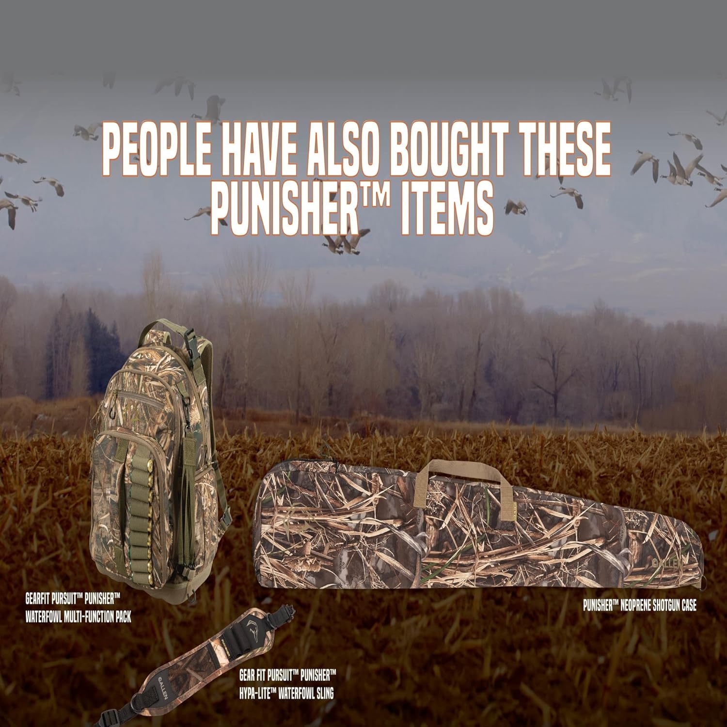 Allen Company Gear Fit Pursuit Waterfowl Shotgun Case - 52" Lockable Soft Gun Case with Adjustable Panel - Neoprene Pockets with Oversized Storage for Hunting Gearl - Realtree Max-7 Camo - Image 8