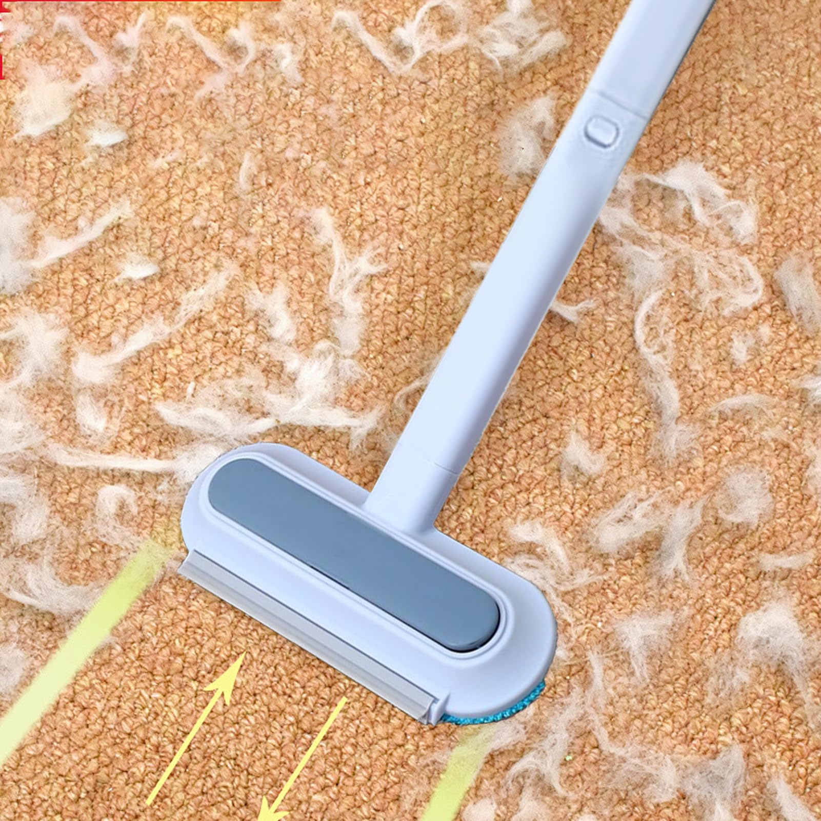 Dépassement des poils pour animaux - Nettoyer de fourrure de chat réutilisable, balai de nettoyage extensible avec une longue poignée | Brosse à cheveux des meubles lavables, dissolvant multifonctionn