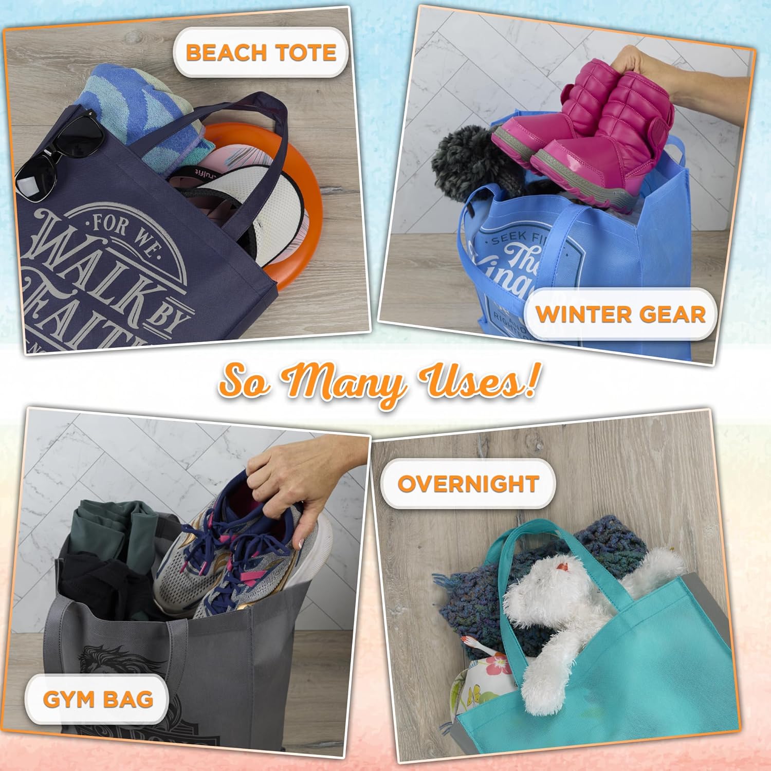 Christian Art Gifts Reusable Fashion Shopping Tote Bag for Women: Everything Through Christ - Philippians 4:13 Inspirational Bible Verse Durable Handbag for Groceries, Books, Supplies, Chocolate Brown - Image 6