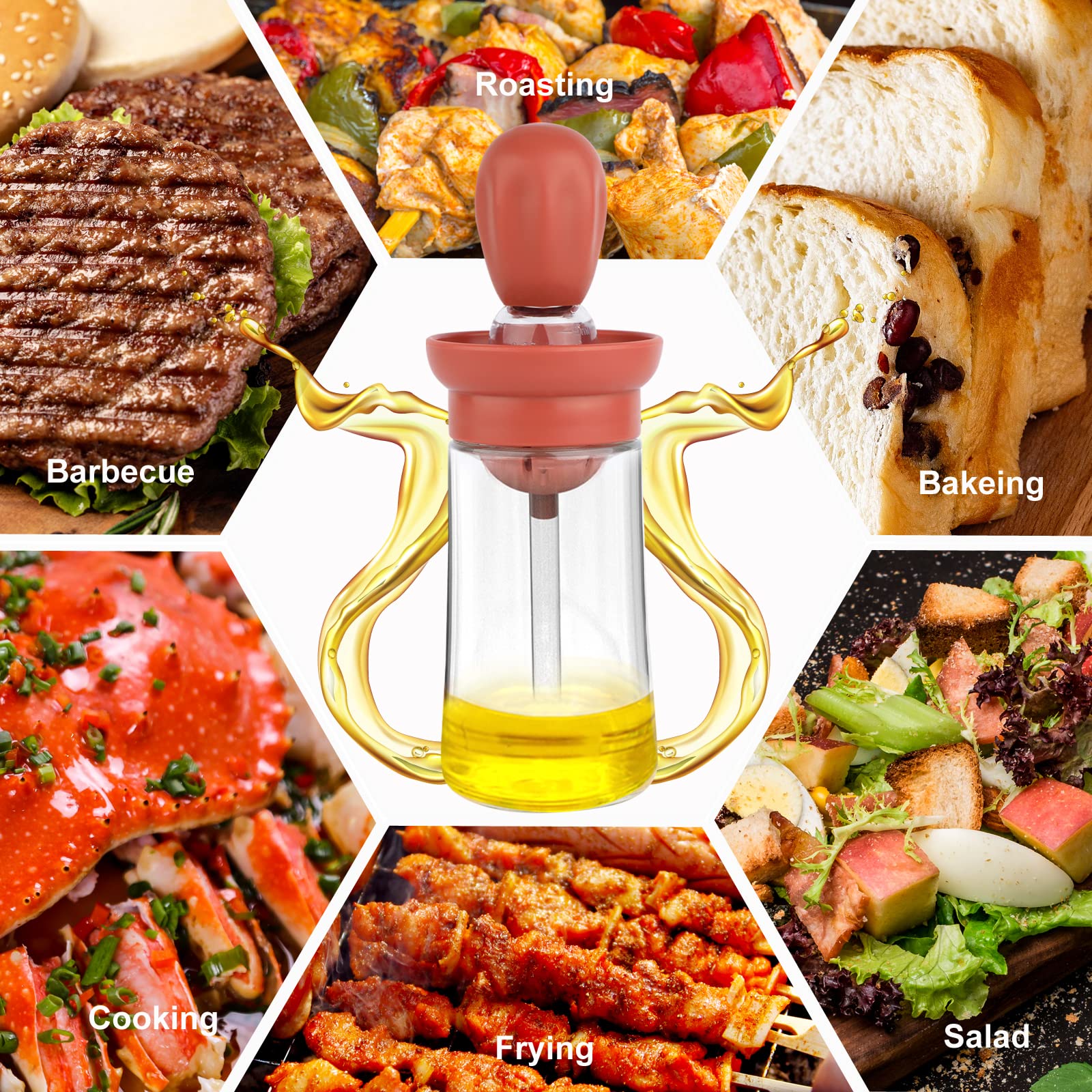 オイルディスペンサー ブラシ付き ガラスオリーブオイルディスペンサー 2イン1 Amazon.co.jp: 2022 新しいガラスオリーブオイルボトルとブラシ 2 in 1