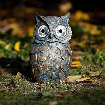 フクロウ　照明 ソーラーガーデンライト ふくろう 防水 LED ソーラーライト 和風