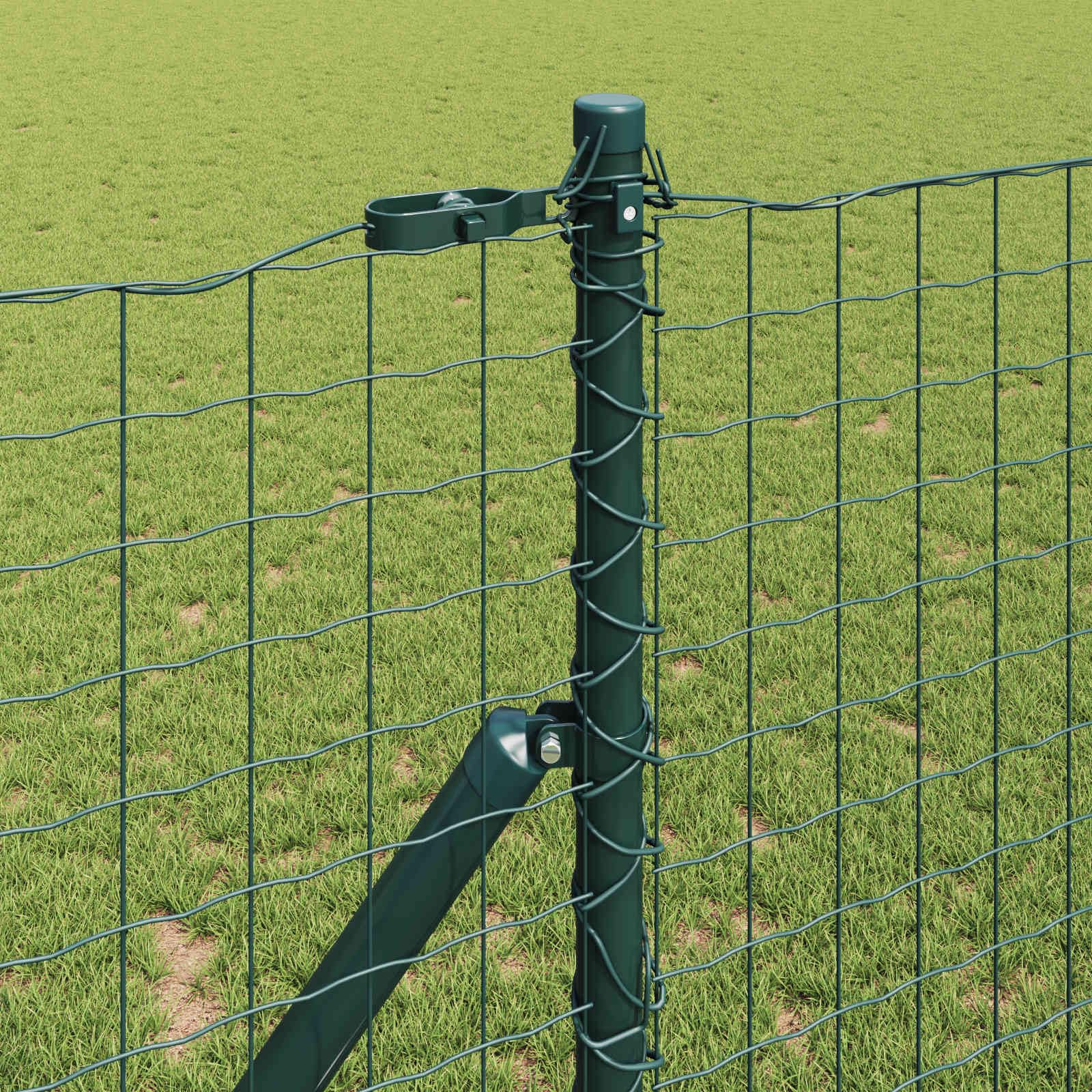 Set di 12 pali per recinzione, in acciaio verniciato a polvere | Robusti pali quadrati in metallo per giardino e terrazza. Stabilizza le recinzioni in modo affidabile in caso di vento e