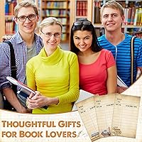 Vista 6 de Roowest Paquete de 120 bolsillos para tarjetas vintage de biblioteca, autoadhesivas, tarjetas de índice de pago de biblioteca, tarjeta de fecha