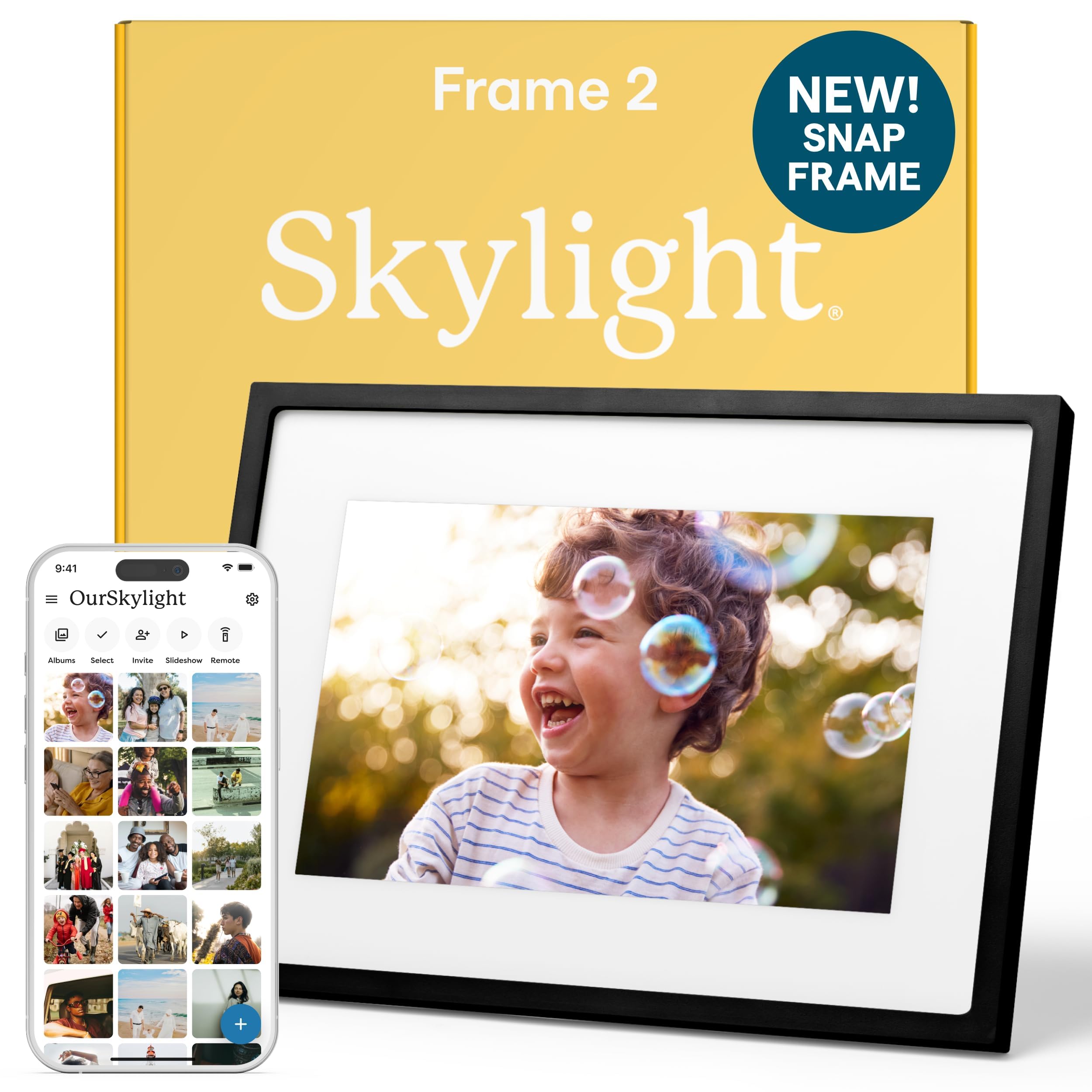 Skylight Digital Picture Frame, Load from Phone Capability, 10" Black — Amazon image 9