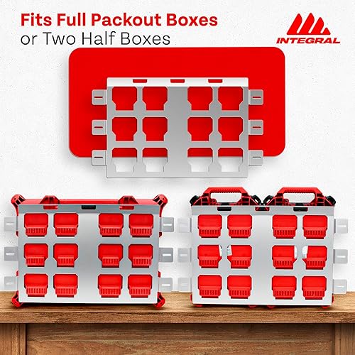 Miniatura 3 de Placa de montaje integral compatible con Milwaukee Packout - Placa base de aluminio para embalaje (placa completa)