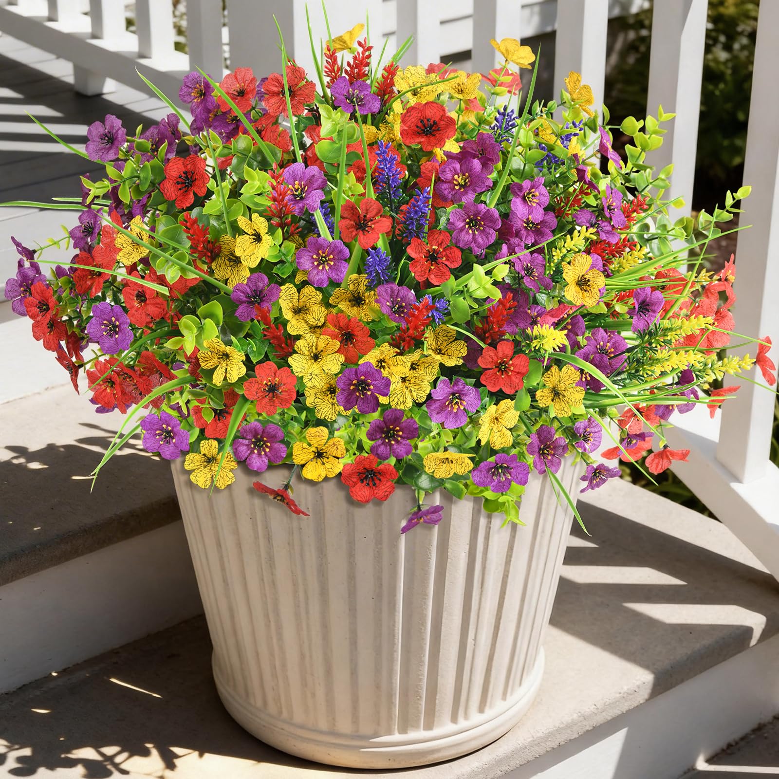 Hommyea 14 Bundles Daisy Artificial Flowers