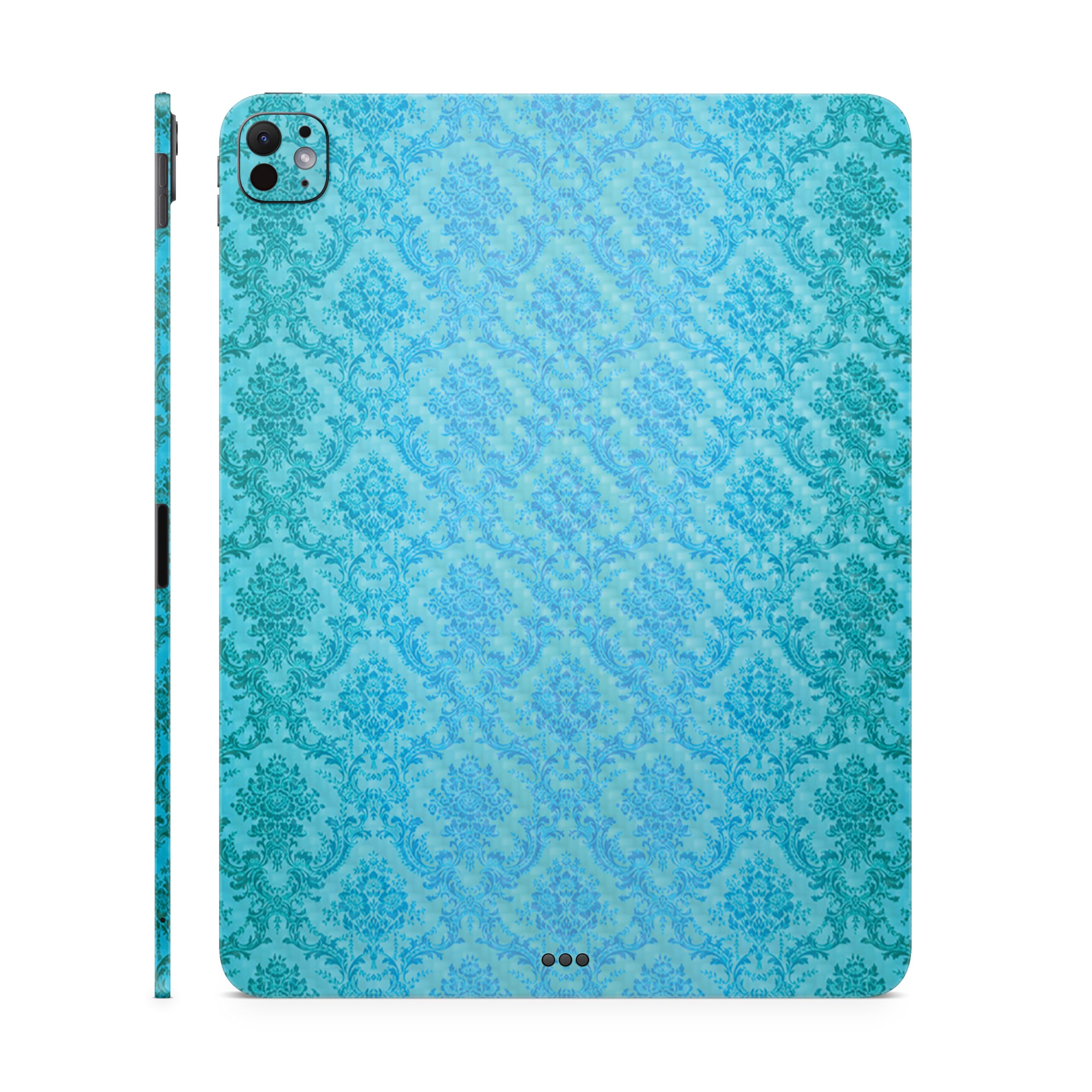 Carbon Fiber Skin Compatible with Apple iPad Pro 11 (M4) 2024 - Blue Vintage - Premium 3M Vinyl Protective Wrap Decal Cover - Easy to Apply | Crafted in The USA by MightySkins