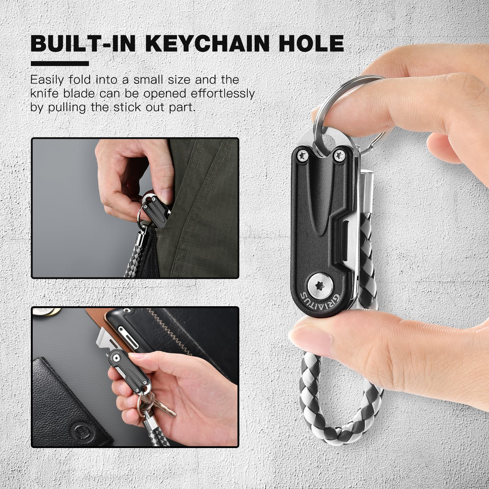 Regalo Uomo 2in1 Coltello Multiuso con Apribottiglie, Portachiavi, Campeggio Accessori Utili, Regali di Natale, Regalo Uomo Compleanno, Regalo Anniversario per Lui